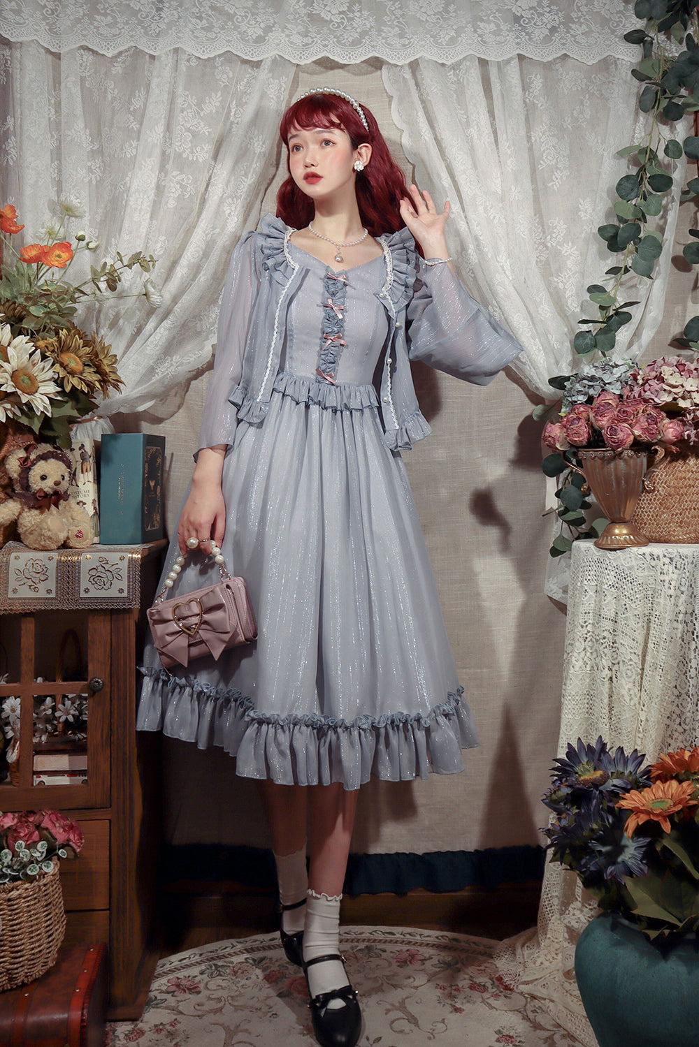 Rhine Riverside - Summer Lolita Chiffon Cardigan - image 25