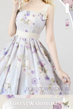 Forest Holiday - Elegant Lolita Foral Print JSK Dress Multicolors - image 11