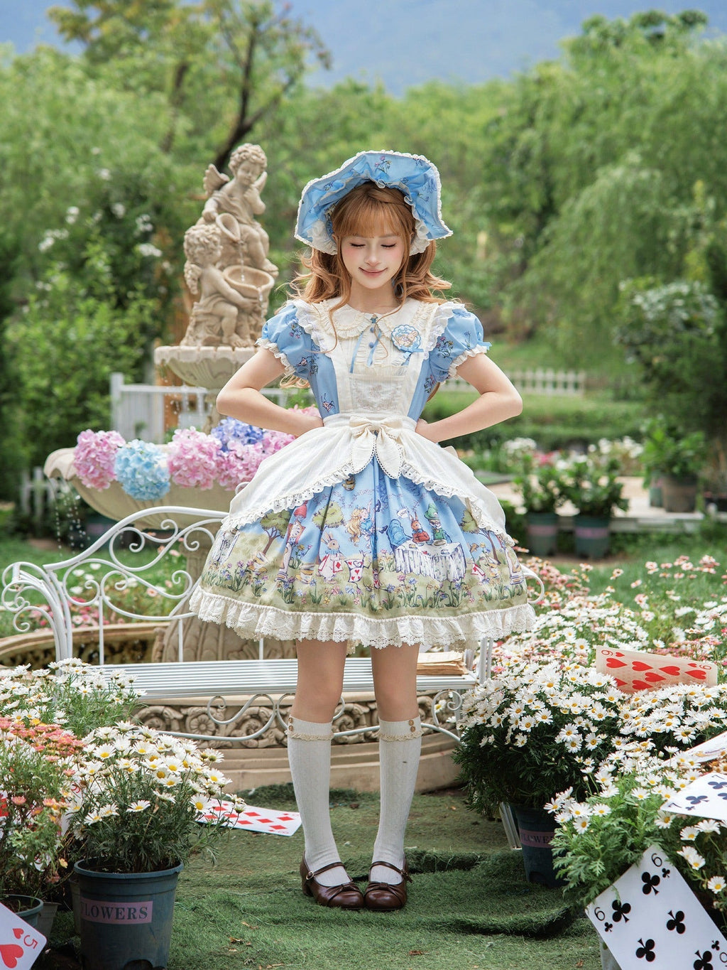 Pastoral Alice Lolita OP Dress and Accessories - image 14
