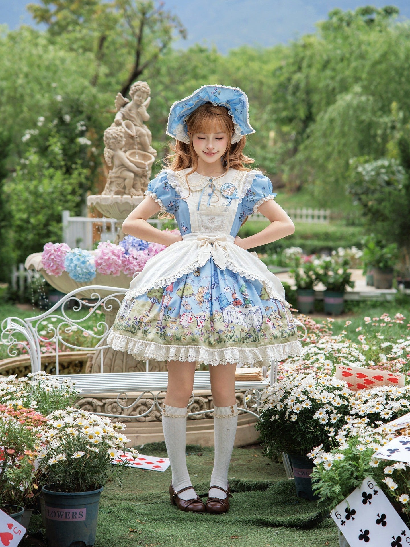 Pastoral Alice Lolita OP Dress and Accessories - image 14