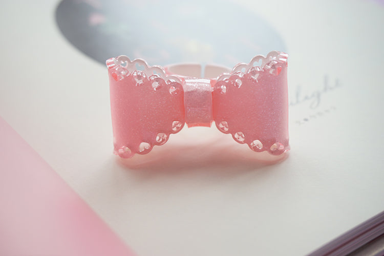 Sweet Lolita Bow Ring and Necklace - image 15