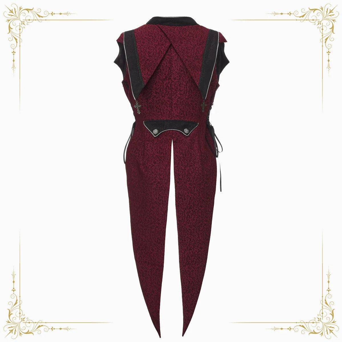 Eternal Crimson Moon Forest - Ouji Lolita Tailcoat Vest - image 6