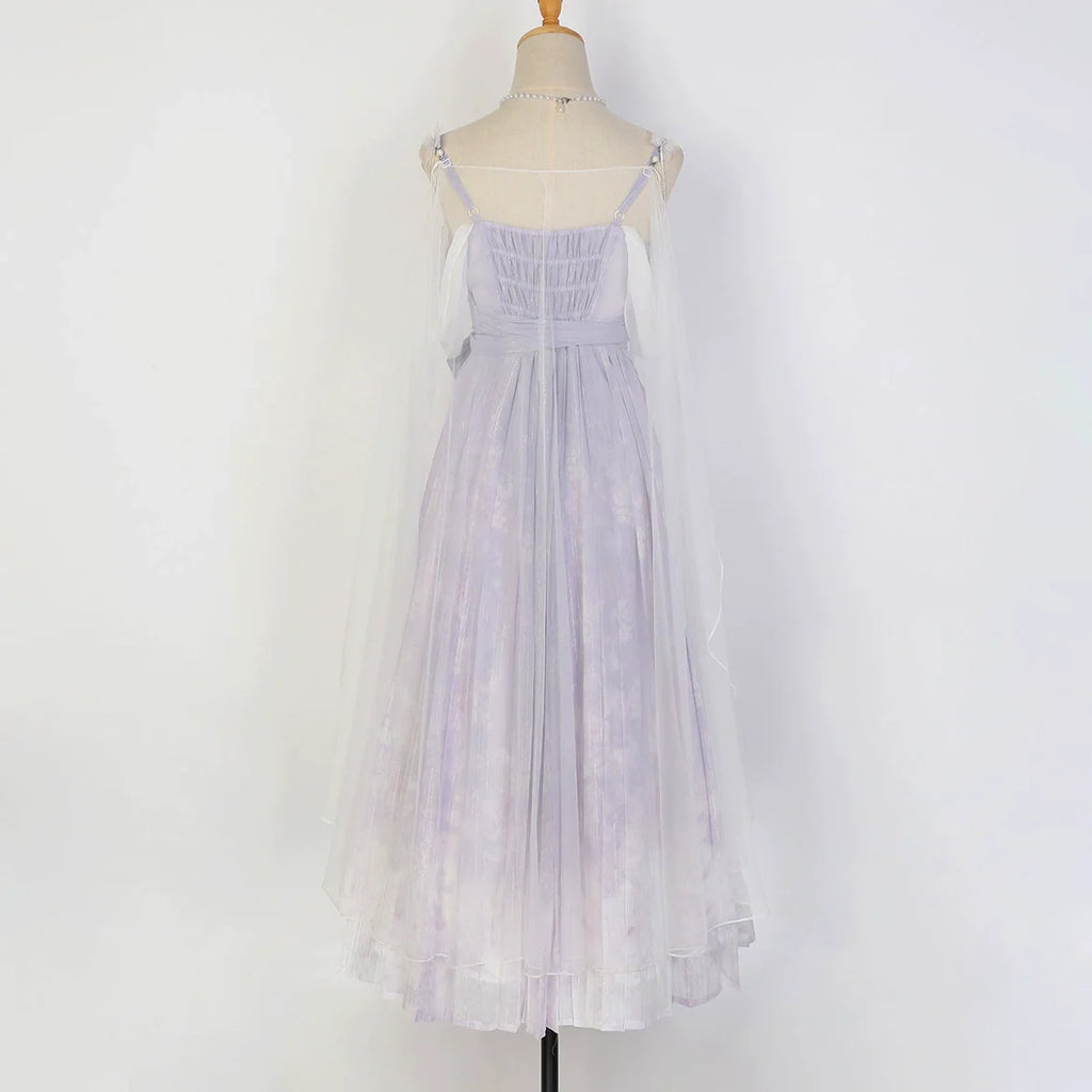 Han Lolita Dress Side Slit Purple JSK Dress - image 19