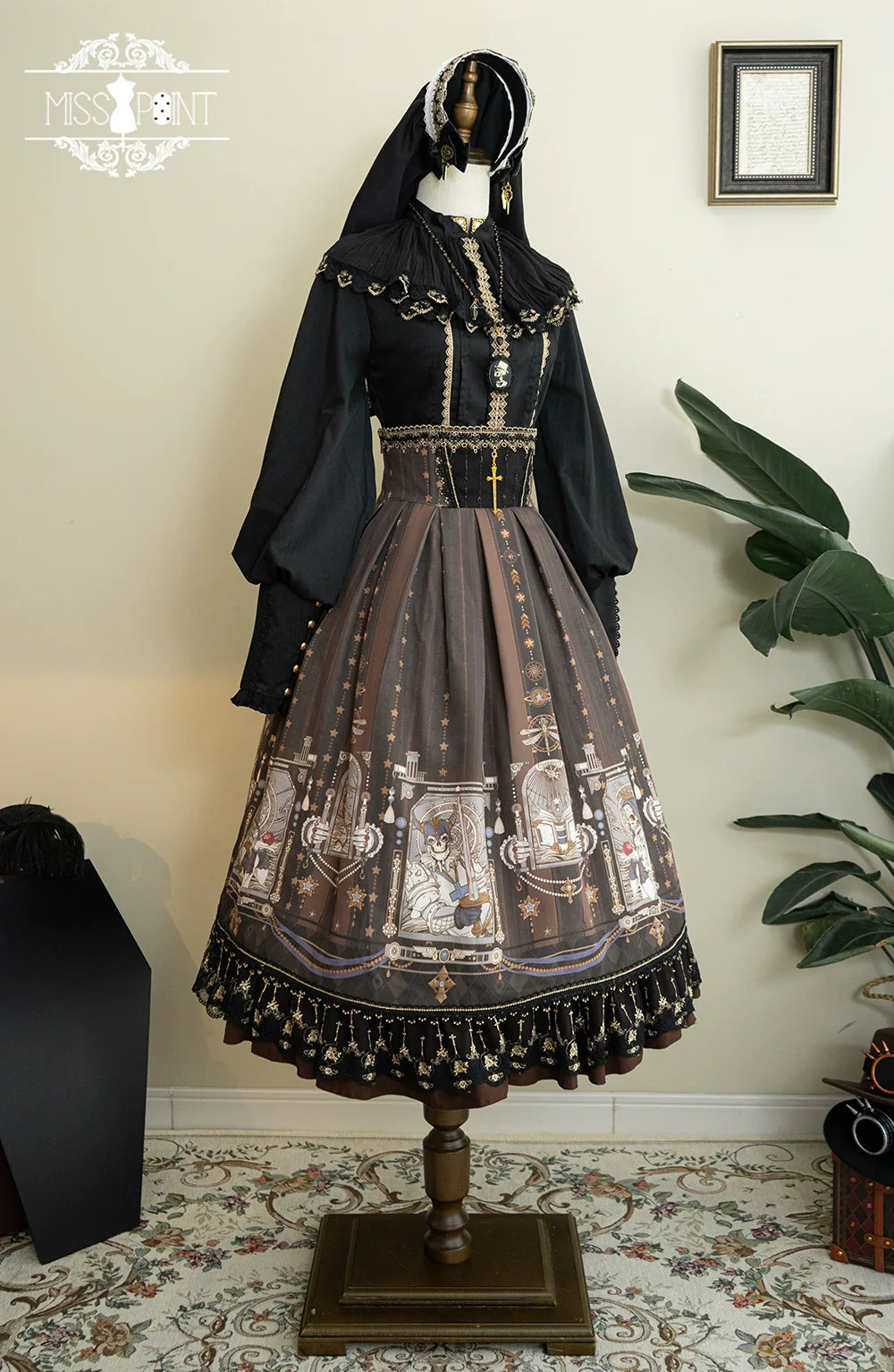Demon Hunting Notes - Fishbone Gothic Lolita Skirt - image 46