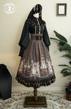Demon Hunting Notes - Fishbone Gothic Lolita Skirt - image 46