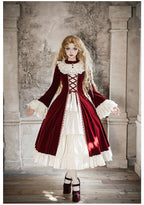 The Nutcracker - Winter Classic Lolita OP Dress, Front Opening and Accessories - image 2