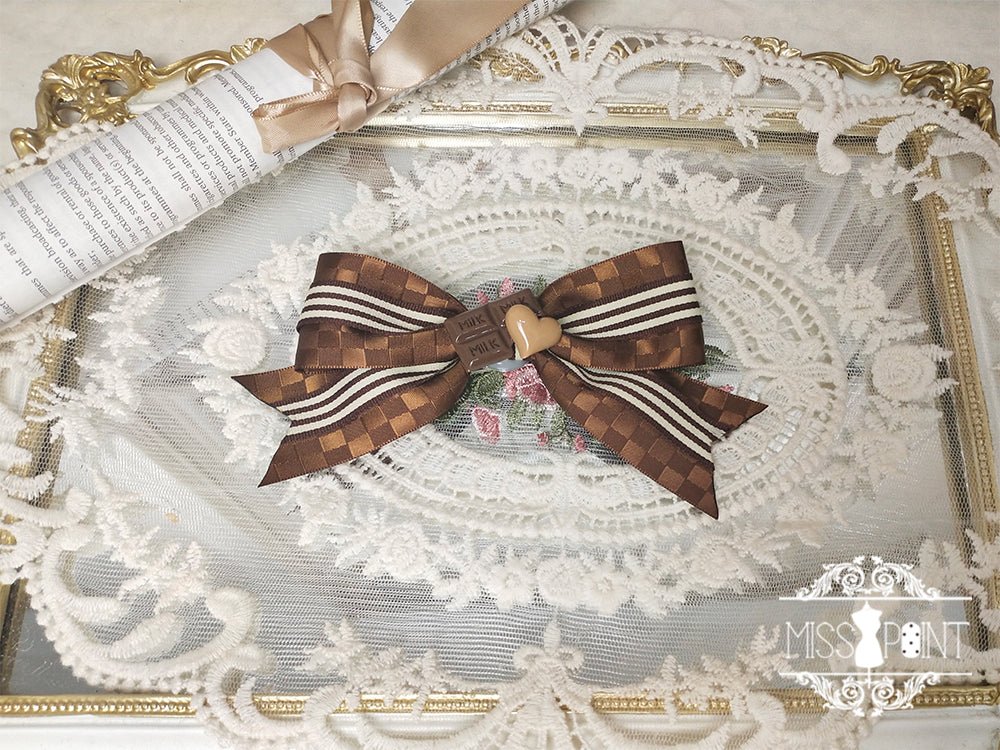 Chocolate Daily Lolita Bow KC and Brooch Collection - image 3