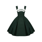 Abyss Clinic - Gothic Lolita Green Dress Set, Embroidery Accent - image 38