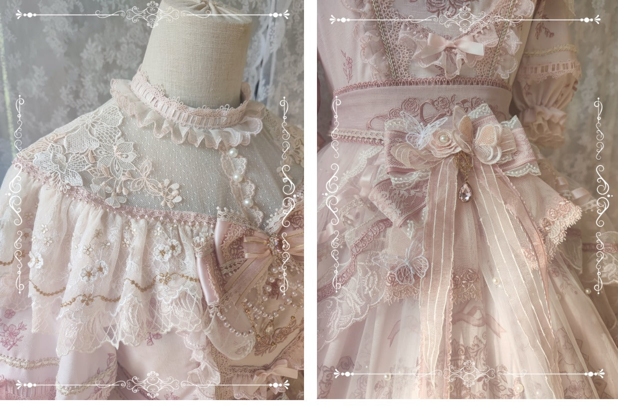 Sunset Realm Lolita Bride Gorgeous OP FS - image 39
