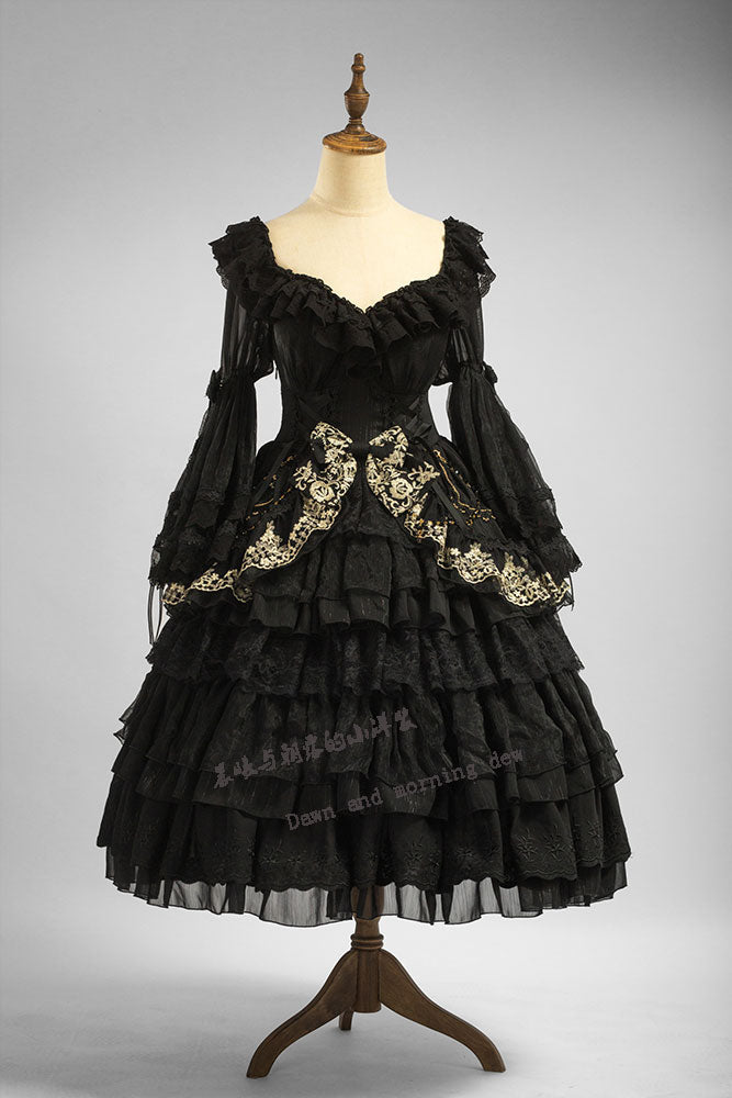 Elegant Lolita OP Dress Sunrise Elf Long Dress - image 32