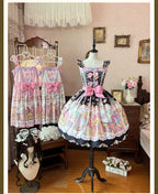 Sugar Frost Cookie - Old School Lolita Bear Dessert Printed JSK Dress and Accessories - image 2