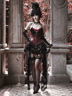Duchess - Velvet Gothic Lolita Dress, Corset & Skirt - image 3