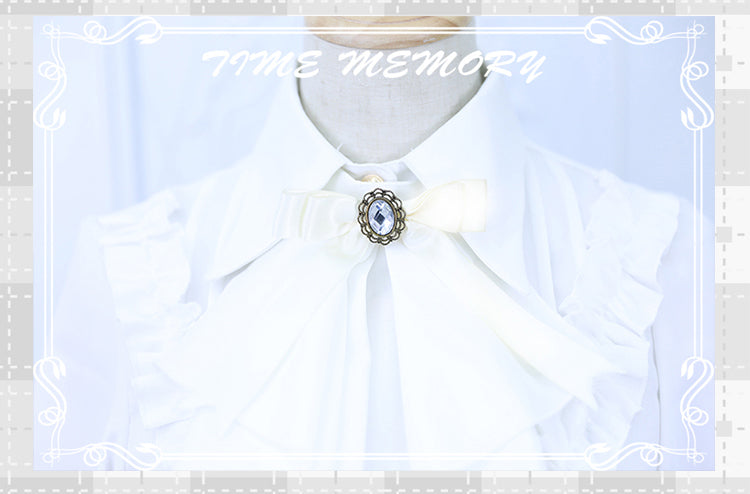 Elegant Lolita Slim Fit Mutton Sleeve Blouse - image 29