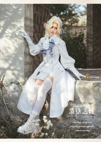 Crumbling Skeleton - Ouji Lolita Fishbone Embroideried Vest & Pants Suits - image 9