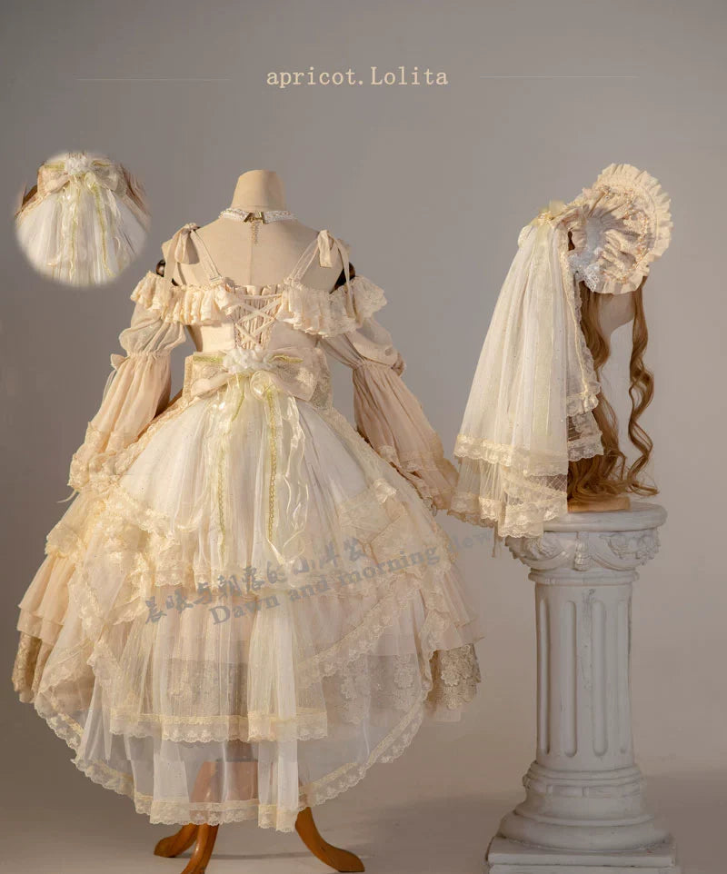 Elegant Lolita OP Dress Sunrise Elf Long Dress - image 18