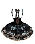 Star Track Academy Stripe Corset Gothic Lolita SK Dress Set - image 25