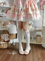 Sweet Lolita Socks With Lace & Bow Details - image 7
