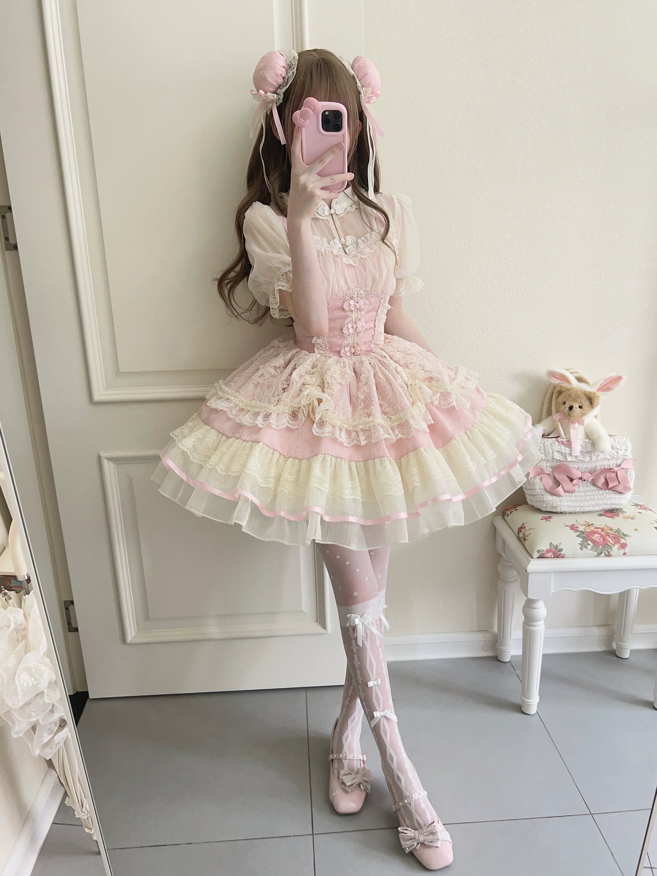 Hua Ji Fu Lei - Qi Lolita JSK Dress and Ballet Innerwear Set - image 8
