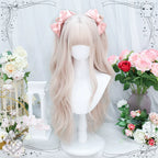 Soft Soft - Daily Lolita Long Curly Pink Wig - image 3