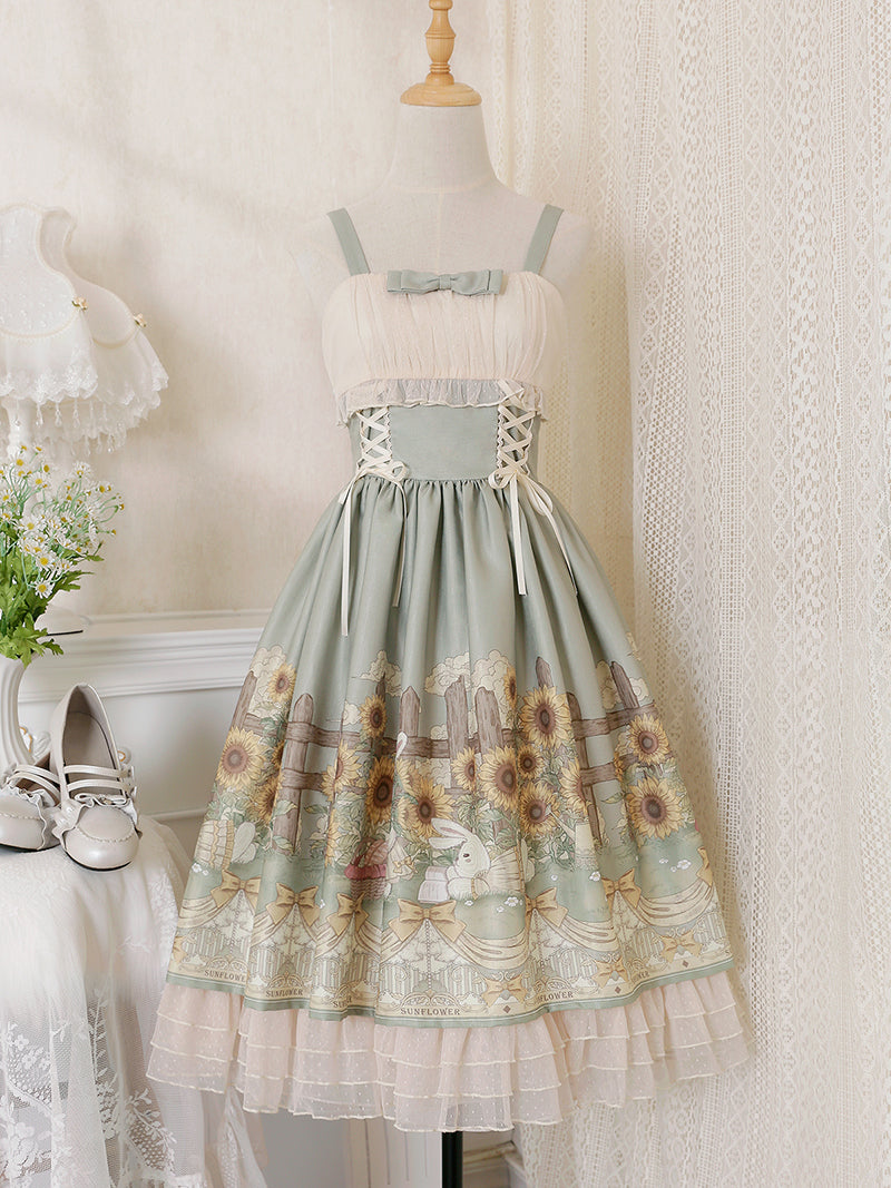 Sunflower - Elegant Lolita JSK Dress - image 12