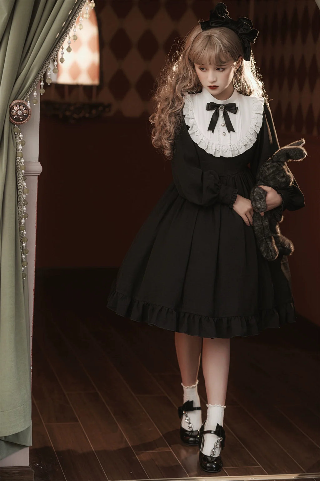Black Nun - Gothic Lolita OP Dress - image 5