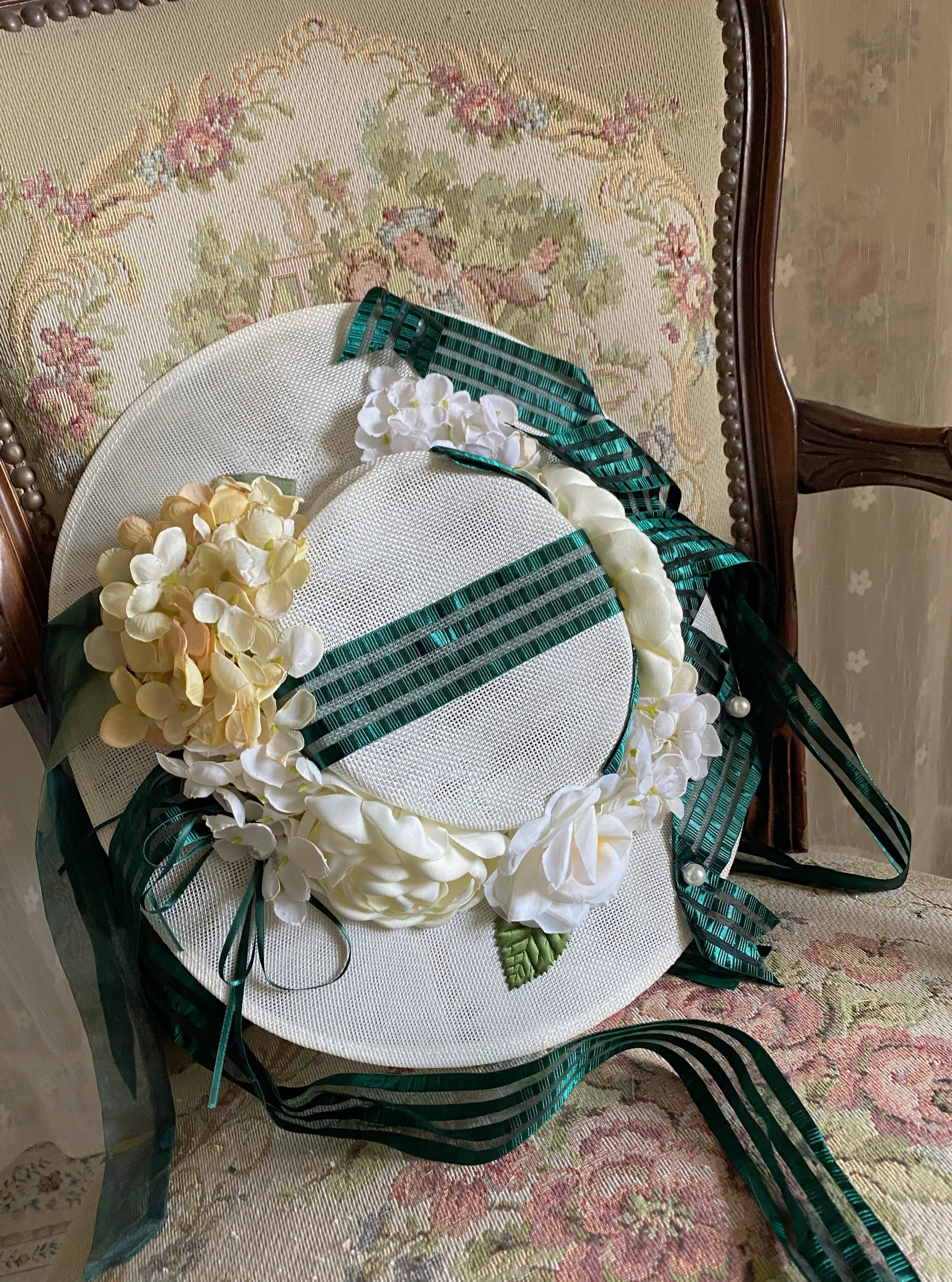 Wild Roses of Arles Purple Green Oil Painting Print Cowl Neck Tail JSK Classic Lolita Dress and Accessories - image 16