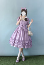 Nerry - Sweet Lolita Embroidered OP Dress Multicolors - image 1