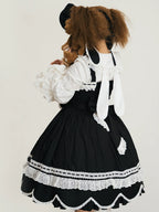 Vintage Petal Rabbit - Cotton Old School Lolita JSK Dress, Petal-Shaped Hem - image 10
