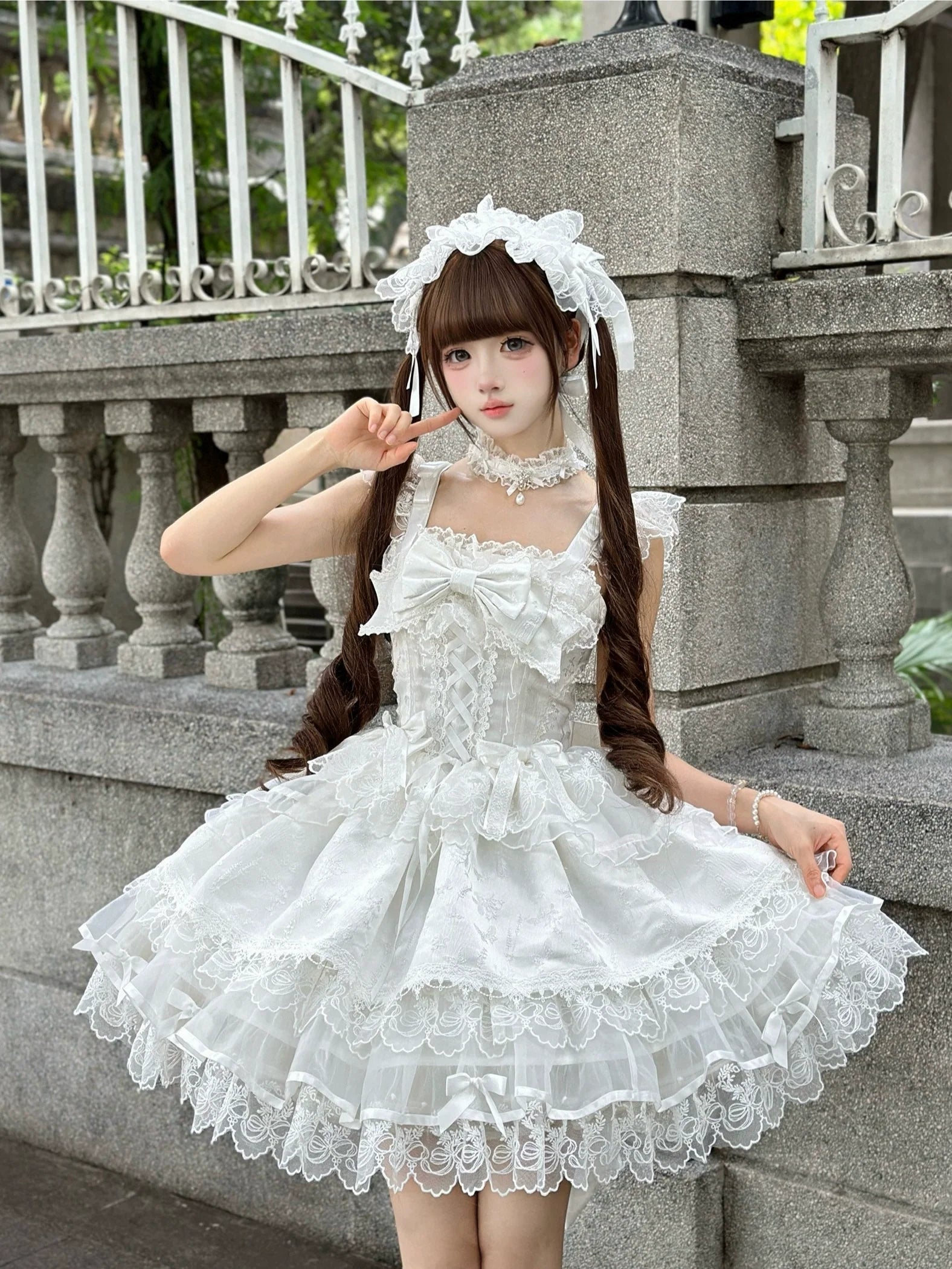 Fleeting Isle - Sweet Lolita Ballet Style JSK Dress - image 17