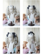 Solid Lolita Bob Wig With Detachable Curl Ponytail - image 3
