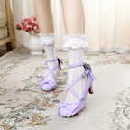 Wind Tide Rumors - Cross-Strap Sweet Lolita Handmade Shoes - image 2