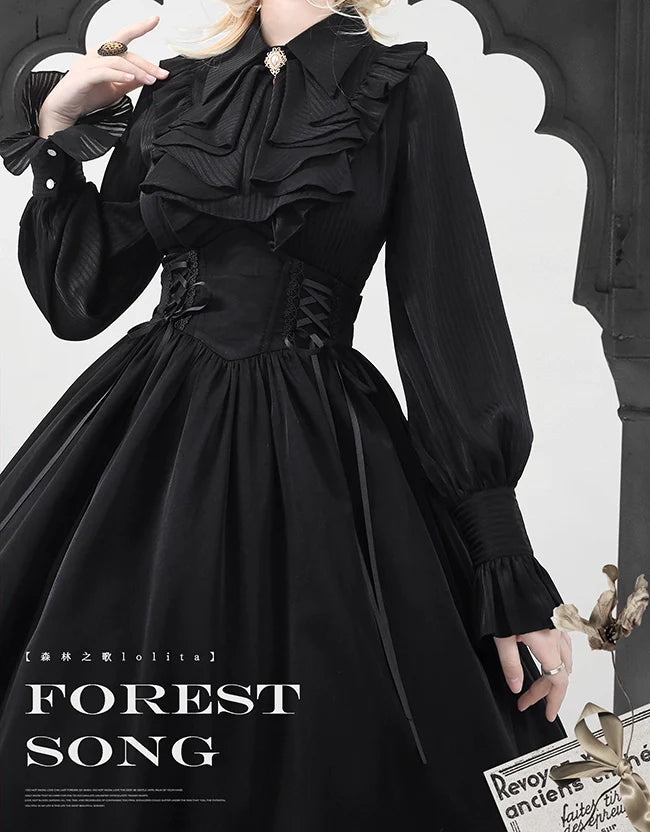 Astris - Classic Lolita SK Double-sided Wearing Fishbone Skirt - image 18