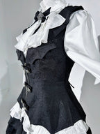 Bloodline Duke - Gothic Lolita SK Suit Spider Web Vest and Blouse - image 16