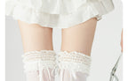 Classic Lolita Lace Ruffle Socks with Ribbon Bows - image 19
