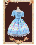 Sleepy Bear - Kawaii Lolita Bear and Star Printed Dress and Accessories - image 8
