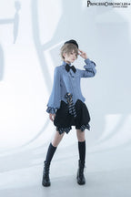 Narrative Rule - Ouji Lolita Shorts Set, Long Vest - image 7