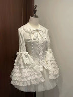 Cannelés - Elegant Lolita Cotton Blouse, Hime Sleeve - image 2