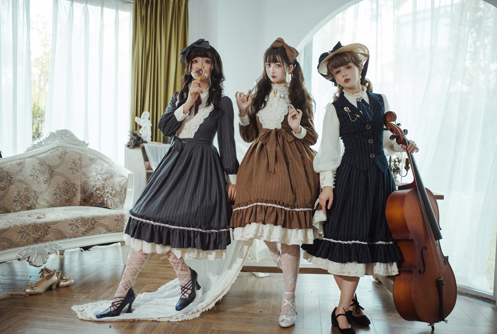 Rose Silhouette - Vintage Classic Lolita OP - image 31