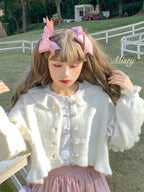 Small Ointment - Sweet Lolita Puff-Sleeve Sweater Coat - image 4