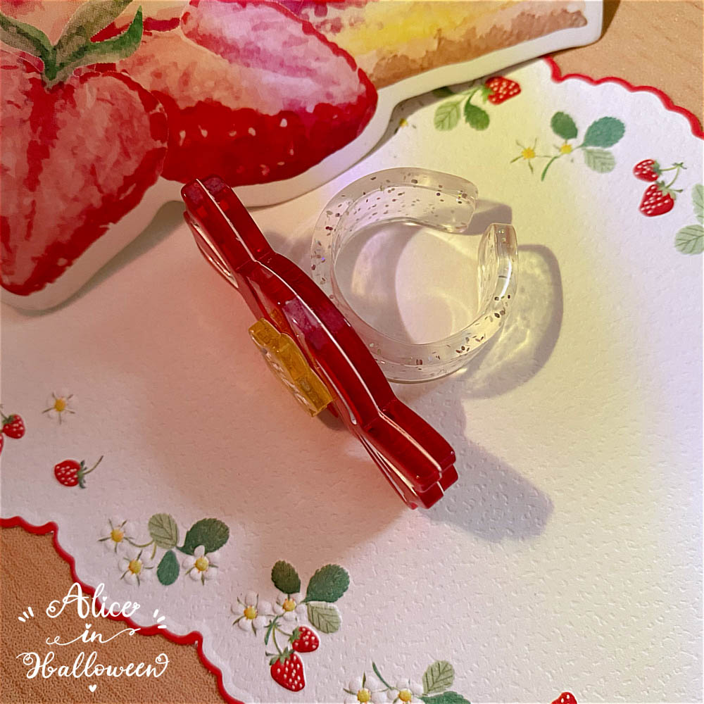 Rainbow Candy - Sweet Lolita Ring Hairclip - image 26