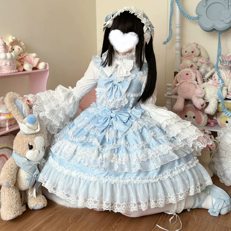 Love and Heart Palpitations Wedding Lolita JSK Dress Suit - image 6