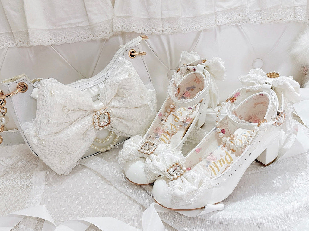 Lace Love - Satin Bow Lolita Shoulder Bag - image 14
