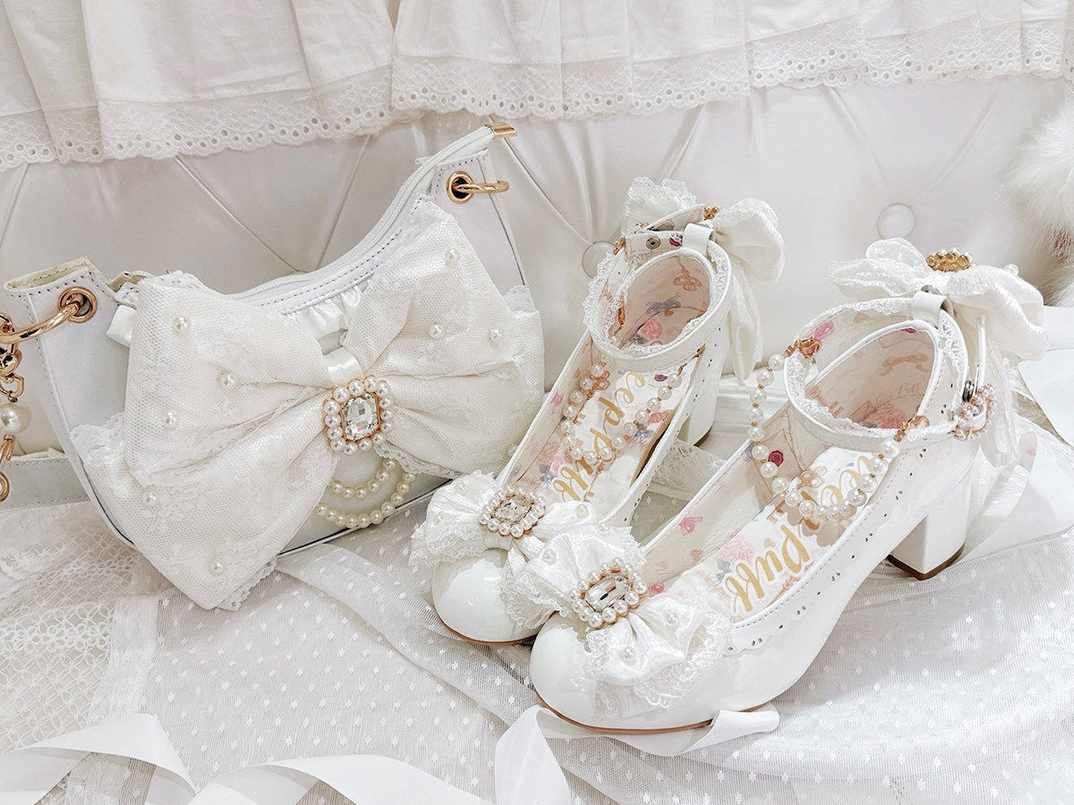 Lace Love - Satin Bow Lolita Shoulder Bag - image 14