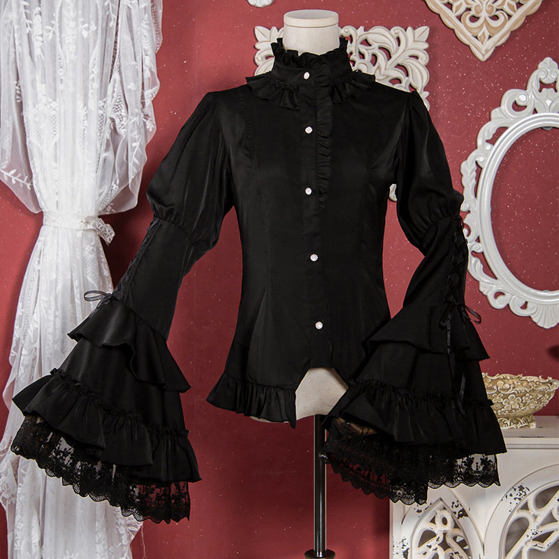 Gothic Lolita Halloween Blouse, Bat Inspired - image 1