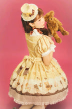 Patisserie Forever Happiness Yellow Apron Sweet Lolita OP Dress Set - image 5