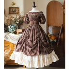 Forest Picnic - Classic Lolita OP Dress with Off-Shoulder and Lifting Hem - image 2