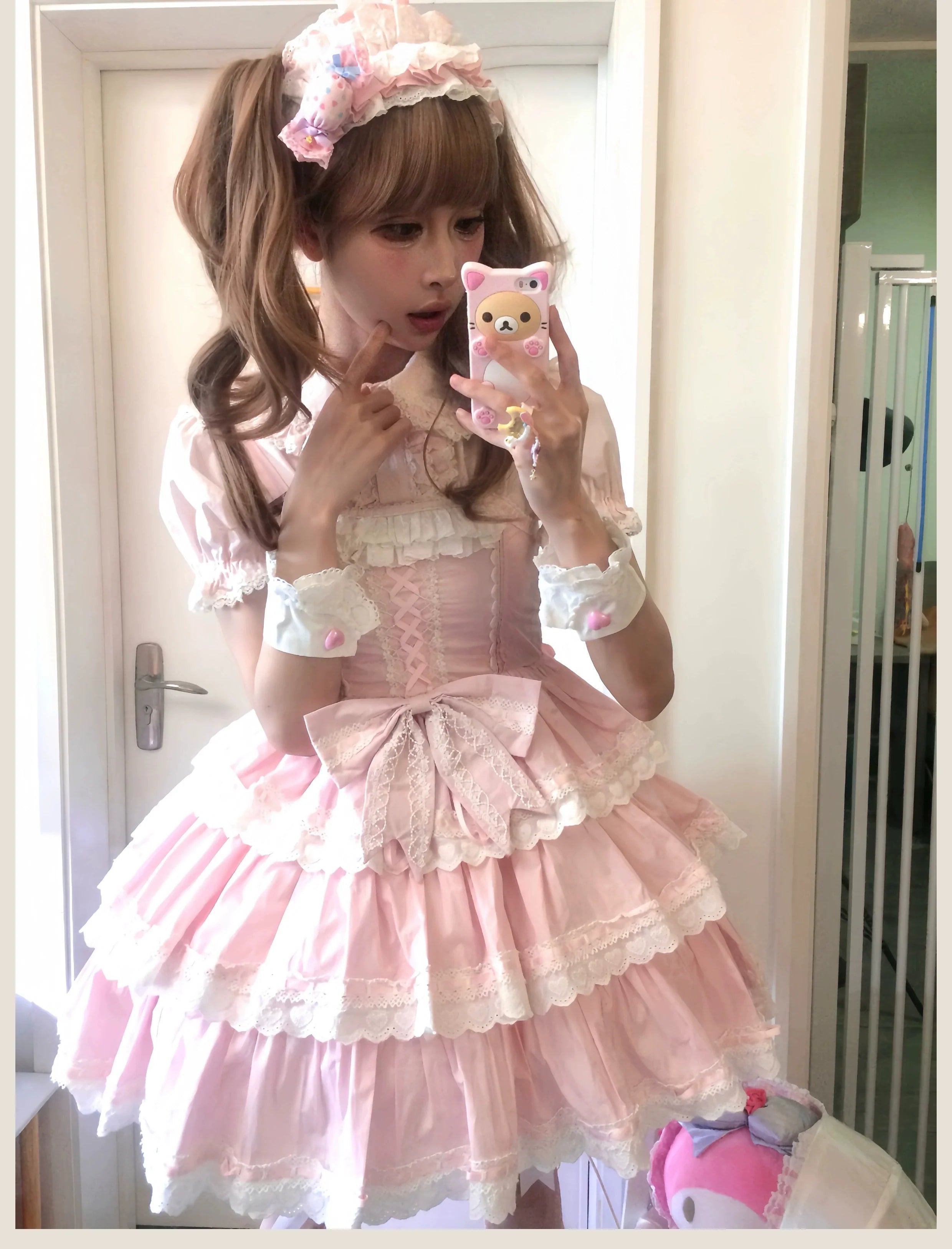 Otome Heart Cotton Old School Lolita JSK Dress Suit and Accessories - image 27