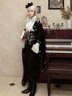 Ouji Lolita Pants Set, Detachable Jabot & Shawl - image 7