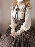 Griffin's Appointment - Vintage Lolita Pointed Collar Blouse - image 4