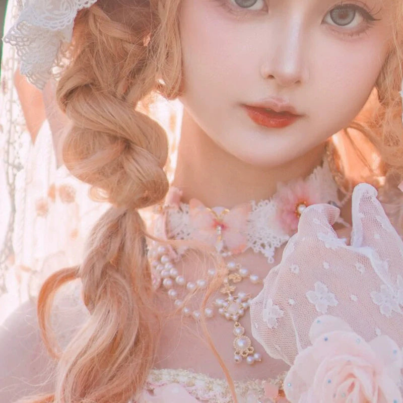 Spring Gift Box Pink Classic Lolita Handmade Lace Accessories - image 4
